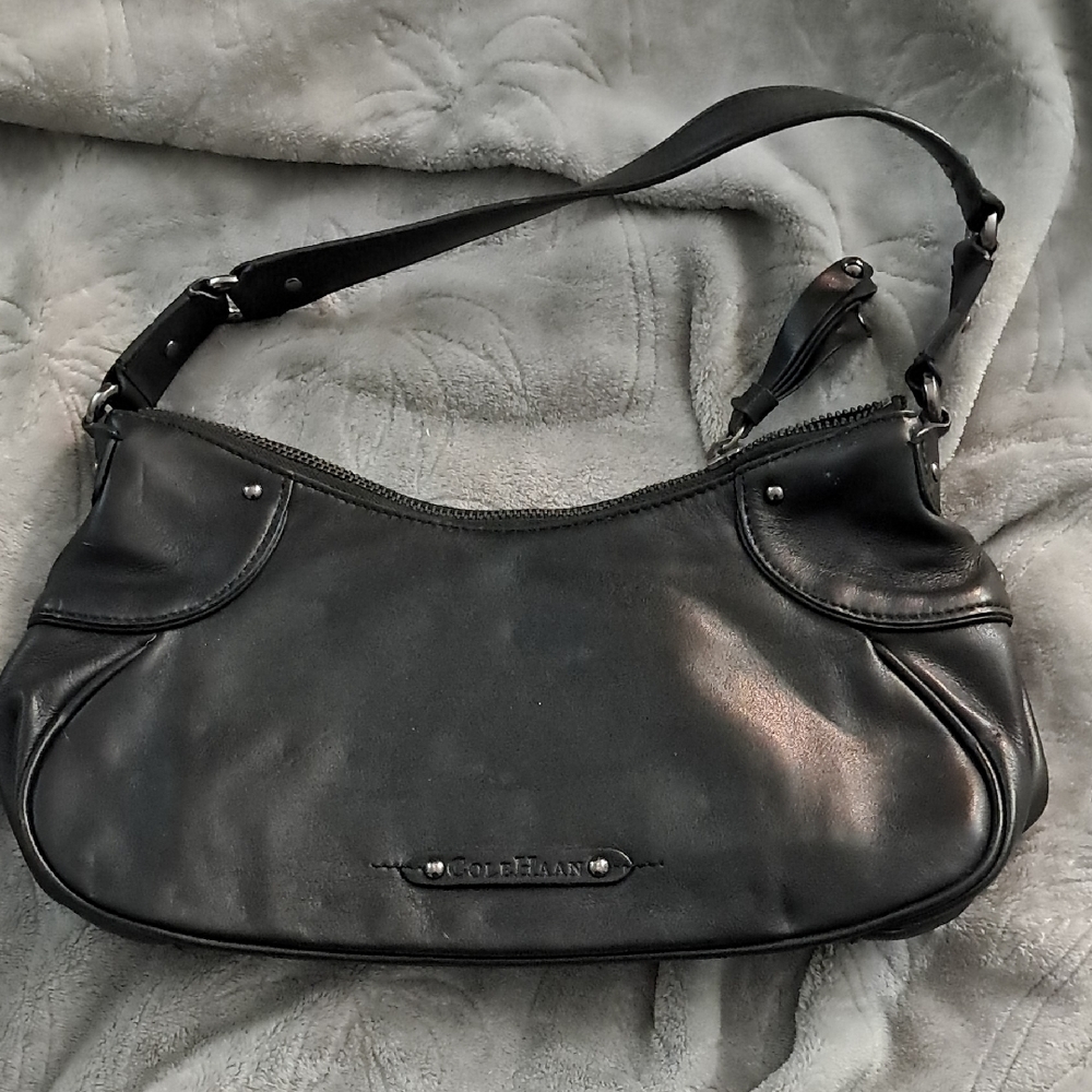 Cole Haan Black Leather Shoulder Bag